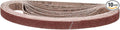 1/4 x 18 Inch Sanding Belt, 10 Pcs 80 Grit Aluminum Oxide Knife Sharpener Belts Work Sharpening for Belt Sander Knife Carving Tool Metal Working