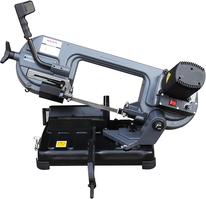 KAKA INDUSTRIAL Benchtop Metal Cutting Band Saw, 5.9"x5.5" Cutting Capacity BS-150,45-60MPM Variable Speed,0°-45° Adjustable Angle, Bench Band Saw for Metal, Steel, Aluminum – 2000W-110V