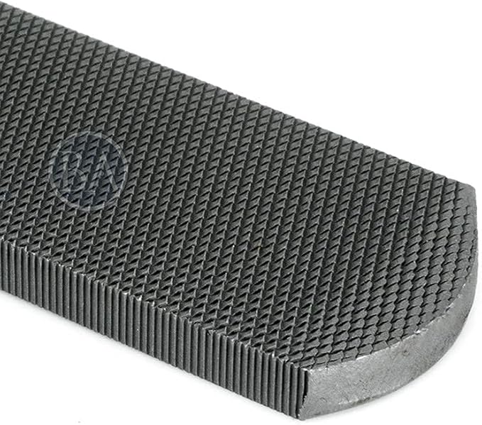 Benchmark Abrasives 8" Single Cut Farmer’s Own File, American Pattern Second Cut Rectangular Hand File Without Handle for Filing Agriculture or Garden tools, Axe (8")