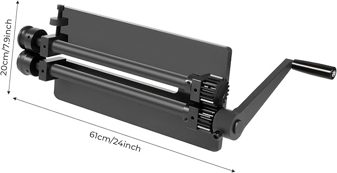 Sheet Metal Bead Roller Machine, 12inch Gear Drive Bench 6 Dies Set, Bending Machine Manual Bead Roller, Slip Rolling Bending Machine Sheet Metal Roller for Car Floors Trunk Floors Automotive Industry