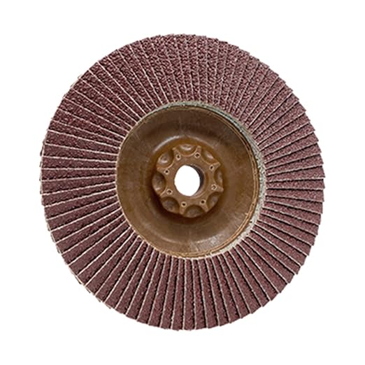CS Unitec | 93859 | PLANTEX® Aluminum Flap Disc. Surface Finishing & Blending Abrasives for Aluminum & Non-Ferrous Materials. 4-1/2" Disc Diameters, 5/8" x 11 Spin-On Arbor, 120 Grit - Made in Germany