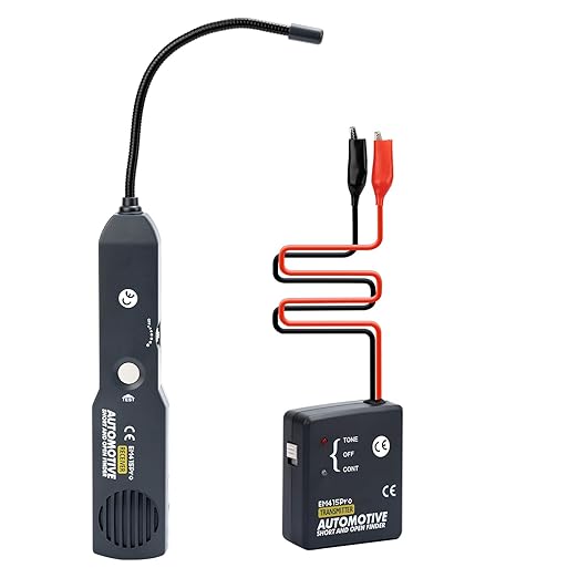 EM415Pro Automotive Circuit Breaker Finder Electrical Tester, 6-42V Wire Tracer Short Circuit Finder, Cable Tracker & Voltage Detector with 7 Inch Flexible Probe for Car and Home Diagnostics