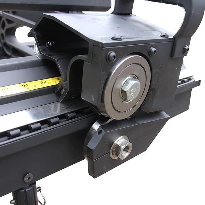 KAKA INDUSTRIAL Siding Brake, 102-inch Portable Thin Plate Aluminum Brake, Sheet Metal Brake with a Roller Knife, 24-Gauge Mild Steel Capacity, 1-180° Bending Angle Metal Brake Bender ALB-102