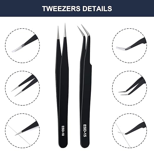 Complete 26-Piece 3D Printer Nozzle Wrench Maintenance Kit: Includes 20 Cleaning Pins with Storage Box, 2 Tweezers, 2 Copper Wire Brushes, 2 L-Shaped Wrench Tools for Optimal 3D Printing Performance