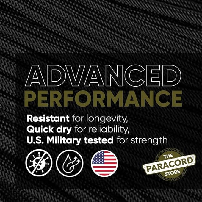 The Paracord Store | Type III 550 Paracord - 250 FT Spool, Rose Pink | Heavy Duty 7 Strand Tactical Paracord - USA Made Nylon Outdoor Parachute Cord for Camping, Fishing & More - Survival Cord