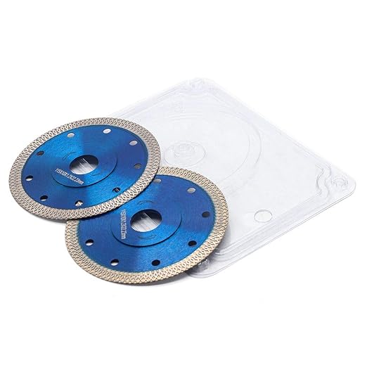 4.5 Inch 2Pcs/Box Super Thin Diamond Tile Blade Porcelain Saw Blade for Cutting Porcelain Tile Granite Marbles
