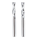 SYT Spiral Router Bits 1/4" Cutting Dia. with 1/4" Shank CNC Upcut End Mill & Downcut End Mill Engraver Carving 2-1/2 inch Long for Woodwork
