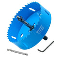 4-1/4 Inch Hole Saw with Arbor for Metal and Wood Cutting, Bi-Metal Hole Cutter, 4-1/4" Hole Saw Kit for Drywall, Wood, PVC Boards, Fiberglass and Vent Pipes