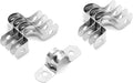 20Pcs 5/8 Inch Stainless Steel Conduit Clamps, Two Hole Strap U Bracket Rigid Pipe Strap Metal U Clamp Conduit Strap Tension Clips U-tube Clamp Heavy Duty