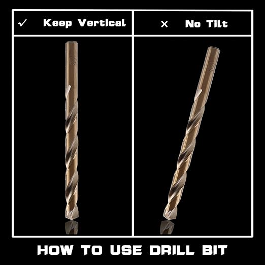 21Pcs M35 Cobalt Drill Bit Set 1/16"-3/8", 135 Degree Tip HSS with Storage Case, Twist Jobber Drill Bit Kit for Cast Iron, Hard Metal, Stainless Steel, Plastic and Wood