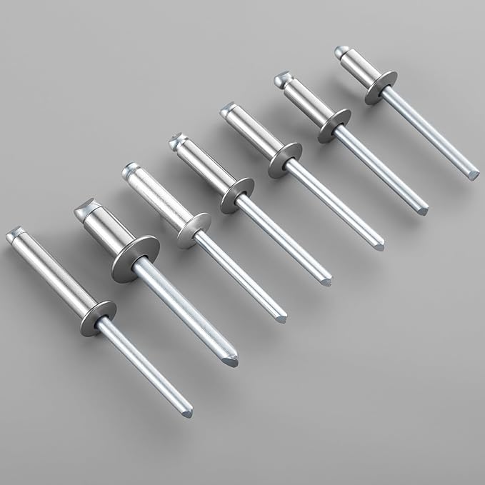 110pcs 3/16" x3/8" Stainless Blind Rivets,Pop Rivets,304 Stainless Steel Grip and Steel Mandrel, 4.8 x 10mm