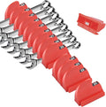 ‌Yaseingoo Magnetic Modular Wrench Organizer Set for Tool Drawers - Customizable Wrench Rack with Metric & SAE Labels, Tool Storage Holder (48-Piece, Strong Magnets) - Gift for Men/Father/Brother-Red