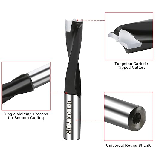 ASNOMY 1/2" Inch Carbide Forstner Drill Bit, Carbide Tipped Forstner Bit for Hard Wood, Wood Drilling Hole Saw Set Woodworking Hinge Cutter Tool Kits for Wood Plastic Plywood