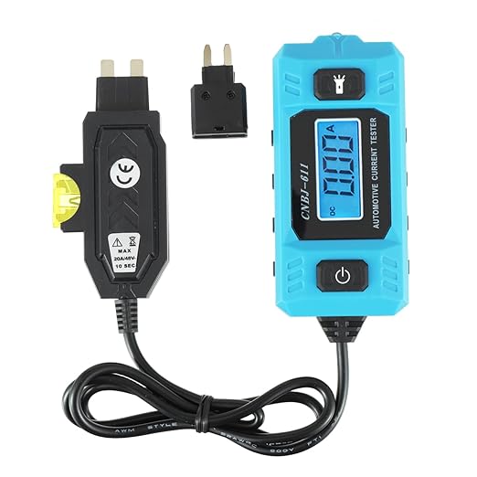 Car Circuit Tester, Automotive Current Tester Blade Fuse Max 48V, Circuit Measure Amp Fuse Buddy, Automotive Blade Checker Fuse Box Test for Current Circuit Testing