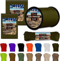 HERCULES Type III Paracord 550 Paracord Rope Parachute Cord, 100' Army Green for Camping Cord, Survival Rope