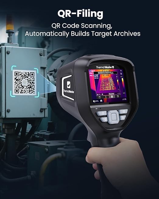 Handheld Thermal Imager, 640×480 3.5" IPS Screen, 512×384 X³ IR Resolution, -4℉ to 1022℉, Infrared Imager with Fusion Imaging, Thermal Imaging Camera with 2MP Visual Camera(Thor 002)