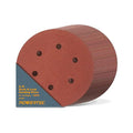 POWERTEC 40 Grit, 100 Pack, 6 Inch Sanding Discs – Hook and Loop, 6-Hole Aluminum Oxide Orbital Sander Pads, Woodworking Round Sandpaper for Random Orbital, Air, Pneumatic & DA Sanders (45204-P4)
