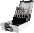 Carbide Burr Set 10pcs Die Grinder Bits 1/2 Inch Cutting Burrs 1/4 Inch Shank Double Cut Carbide Rotary Burr Set for Die Grinder Drill,Metal Carving,Polishing,Engraving,Drilling