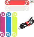 PATIKIL Cable Tags Multicolor Cable Management Labels Cord Identification Tags, Wire Cord Markers for USB Computer Phone Charger Power - 20Pcs (5 Color)