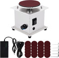 4 Inch Mini Disc Sander with Variable Speed 6000 RPM, Electric Small Hobby Disk Sander with Forward & Reverse Function, Sanding Disc Machine for Woodworking, Metal Working, Stone and Scissors Sanding
