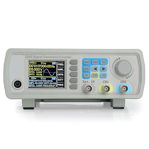 Koolertron Upgraded 30MHz DDS Signal Generator Counter,High Precision Dual-Channel Arbitrary Waveform Function Generator Frequency Meter 200MSa/s (30MHz)