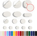 45PCS Nylon Repair Patch Self-Adhesive Pre-Cut Fabric Patch Down Jacket Repair Patches for Puffer Jackets Tenacious Tape Polyester Waterproof Lightweight Tent Repair Patch for Clothes Bag(White)