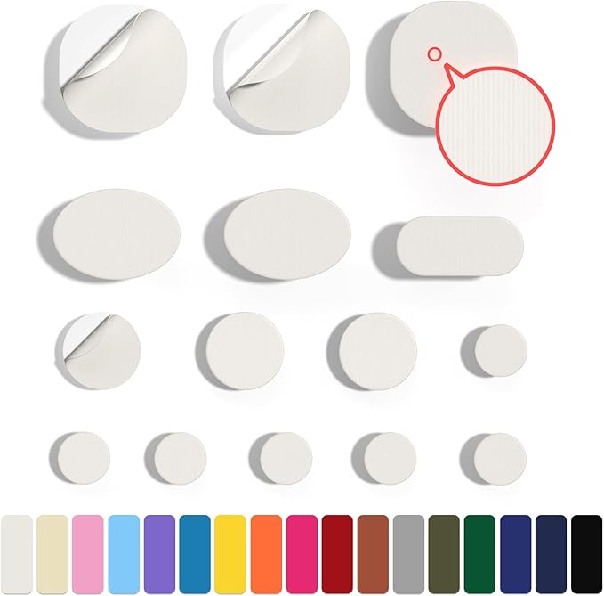 45PCS Nylon Repair Patch Self-Adhesive Pre-Cut Fabric Patch Down Jacket Repair Patches for Puffer Jackets Tenacious Tape Polyester Waterproof Lightweight Tent Repair Patch for Clothes Bag(White)