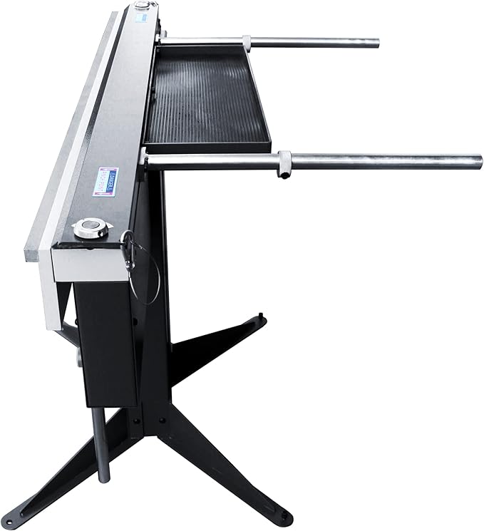 KAKA INDUSTRIAL Magnetic Sheet Metal Brake, 52-Inch Magnetic Clamping Box and Pan Brake, 16-Gauge 6.5-ton Magnetic Power Metal Bending Brake, 220V-60HZ-1PH Bend Boxes or Pans to Any Depth EB-5216