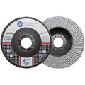 Benchmark Abrasives 4.5" x 7/8" Premium Stearate Coated Type 27 Flap Discs 4 1/2 for Angle Grinder - for Aluminum & Soft Metals - Sanding, Finishing, Grinding Wheels 4 1/2 Inch - (10 Pack) 60 Grit