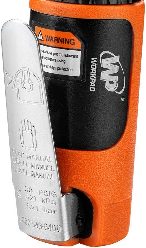 WORKPAD Mini Air Straight Die Grinder, 25000 RPM, Mini Pneumatic Tools, Equipped with 1/4-inch, 1/8-inch collets and 2 wrenches