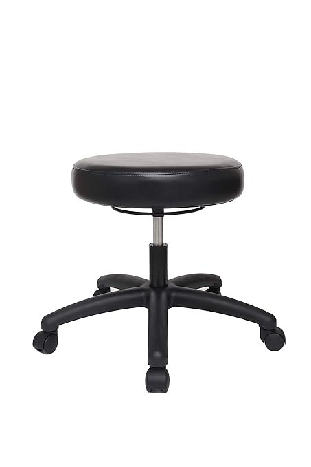 CHAIR MASTER -Two (2) Pack - Table Height Adjustable Round Stool for Labs, Exam Rooms, Doctor and Dentist Offices. Easy to Clean! Buy More and Save $$ (Desk Height, Black, 2)