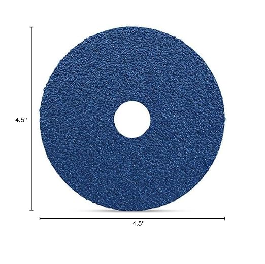 BHA Zirconia Resin Fiber Sanding and Grinding Discs, 4.5” x 7/8”, 24 Grit - 25 Pack
