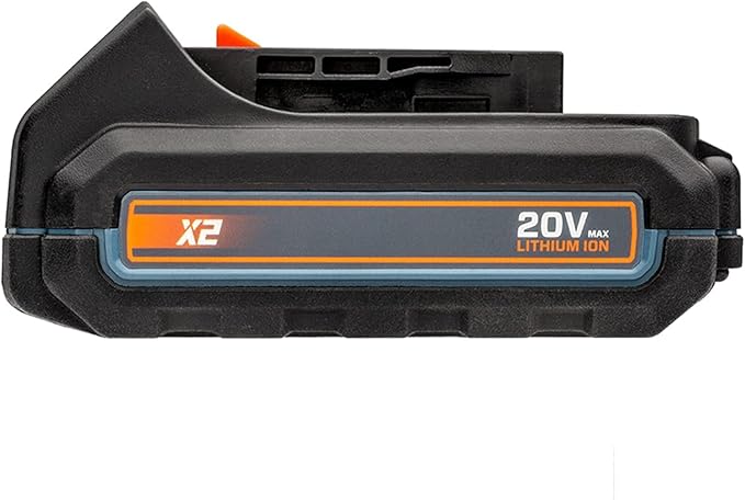 SENIX B25X2 20 Volt Max* 2.5 Ah Lithium-ion Battery for X2 Series Lawn and Garden and Cordless Power Tools, Fade-Free, Battery Indicator Lights