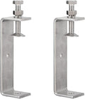 2 Pack 304 Stainless Steel C Clamps with 120mm/4.72" Stable Wide Jaw Opening Tiger Clamp for Woodworking Welding Construction Household Mount