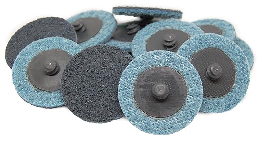 Benchmark Abrasives 2 Inch Sanding Discs Quick Change Nylon Surface Conditioning Discs, Drill & Die Grinder Sanding Disc Rust Remover for Metal Paint Stripper & Removal, Polishing - (25 Pack)(Fine)