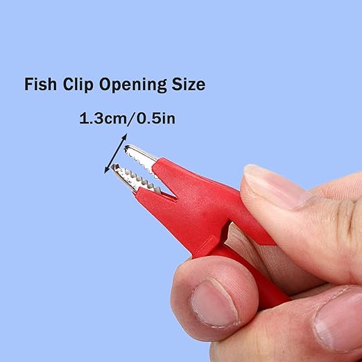Banana Plug to Alligator Clip,Test Leads with Alligator Clip,4mm Banana Plug Test Leads for Battery Test, Multimeter Test, Electrical Test,12AWG 5.9Ft 2PCS.