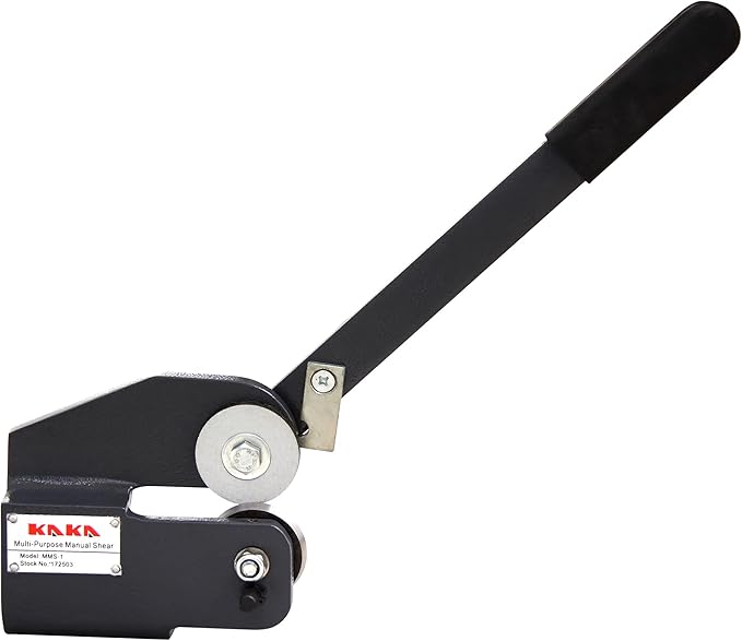 KAKA INDUSTRIAL MMS-1 Throatless Sheet Metal Shear, 16Ga Capacity Rotary Metal Cutting Shear