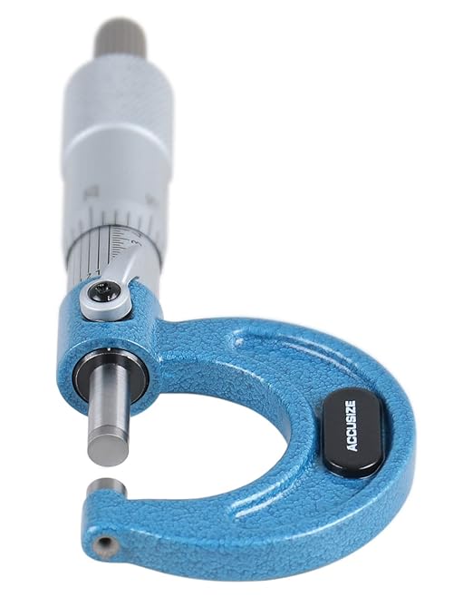 Accusize Industrial Tools 0-1'' by 0.0001'' Ultra-Precision Outside Micrometer, Eg00-0001