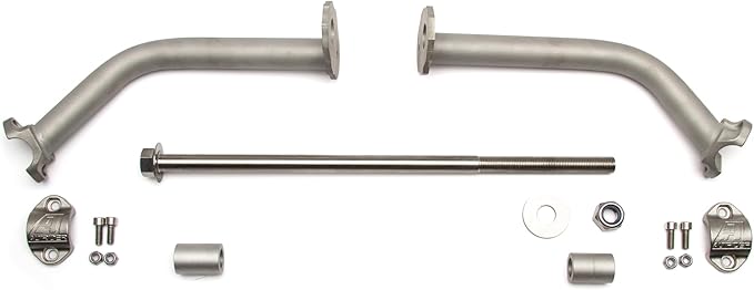 Reinforcement Crash Bars Compatible with BMW R 1300 GS OEM Accessory Crash Bars – 1 Inch Diameter Stainless Steel Tubing - Alloy Clamps with Thick Flanges for Extra Strength & Safety - Silver