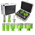 Diamond Core Drill Bits Set - 8pcs Tile Hole Saw Kit (20/25/32/45/65/75mm+20F+Hex) for Porcelain Ceramic Tile Granite Marble