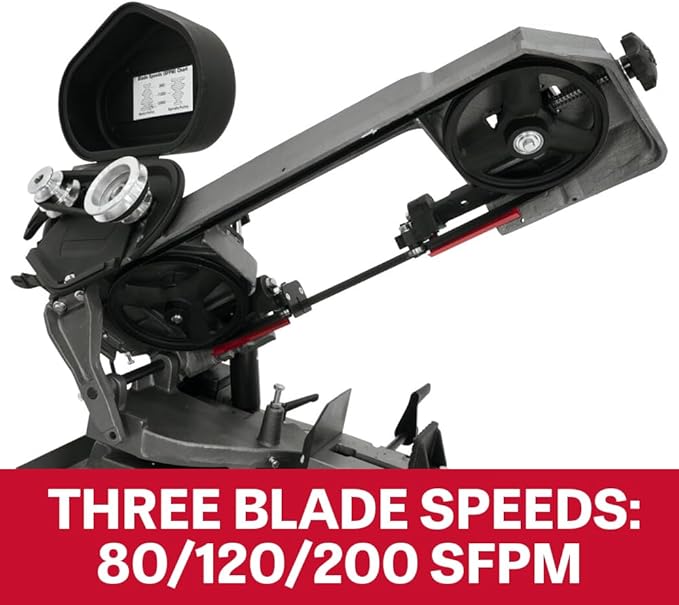 JET 5" x 6" Mitering Horizontal Bandsaw, 1/2 HP, 1Ph 115/230V (Model HBS-56S)