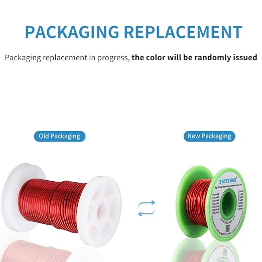 BNTECHGO 28 AWG Magnet Wire - Enameled Copper Wire - Enameled Magnet Winding Wire - 2 oz - 0.0122" Diameter 1 Spool Coil Red Temperature Rating 155℃ Widely Used for Transformers Inductors