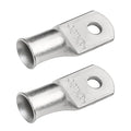 SELTERM 2pcs 2 AWG #10 Stud Tinned Copper Wire Lugs, Battery Lugs, Ring Terminals, Battery Cable Ends, 2 Gauge Ring Terminal Connectors, UL Marine Grade Electrical Battery Terminal Connectors
