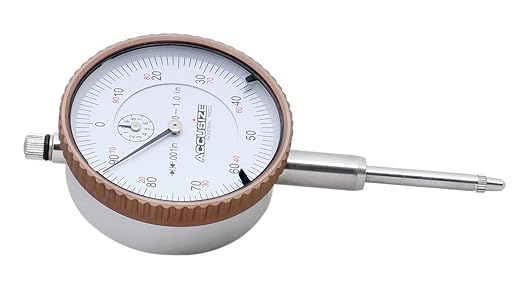 Accusize Industrial Tools 0-1'' by 0.001'' Dial Indicators, P900-S102, 6 Units