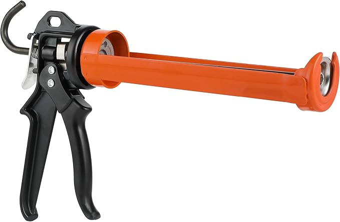 Bates- Caulking Gun, 24:1 High Thrust Ratio, Orange, Caulking Tool Gun, Heavy Duty Caulk Gun No Drip Caulk Gun, Hand Caulking Guns, Silicone Gun, Caulking Gun Tool, Caulk Guns, Caulking Gun Dripless