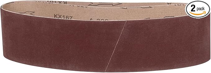 6 x 48 Inch Sanding Belt, 2 Pcs 400 Grit Knife Sharpener Belts Work Sharpening for Belt Sander Knife Carving Tool Metal Working