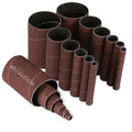 18 Pack Spindle Sander Sleeves, Sanding Sleeves for Oscillating Sander, 60 Grit Sandpaper, 4-1/2" Length, Each 3 of 1/2",3/4",1",1-1/2", 2", 3" Diameter