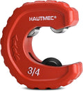 HAUTMEC Pro 3/4 Inch Automatic Copper Tube Cutter - 3/4 in. Maximum Nominal Pipe Capacity (7/8 in. Outer Diameter), for Copper, Aluminum, Brass Tube and Thin-wall Conduit, HT0216-PL
