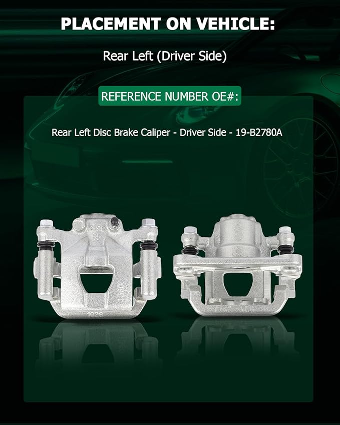 SCITOO Rear Left Brake Caliper With Bracket 19B2780 Compatible For Nissan Altima 2002-2006 2013-2018 For Nissan Maxima 2003-2007