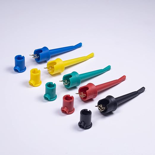 Test Hook Clip, Multimeter Test Lead Kit Hook Clip Probe Mini Grabber for Circuit Testing PCB IC